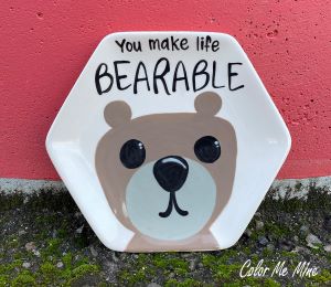Pensacola Color Me Mine Bearable Plate