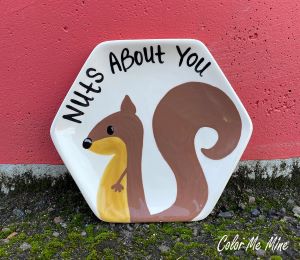 Pensacola Color Me Mine Squirrel Plate