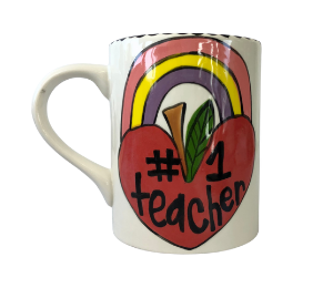 Pensacola Color Me Mine Rainbow Apple Mug