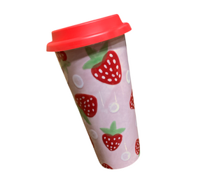 Pensacola Color Me Mine Strawberry Travel Mug