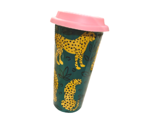 Pensacola Color Me Mine Cheetah Travel Mug