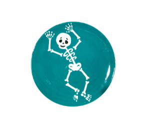 Pensacola Color Me Mine Jumping Skeleton Plate