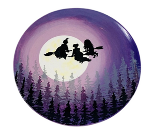 Pensacola Color Me Mine Kooky Witches Plate