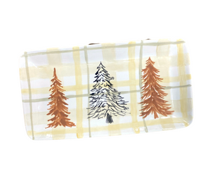 Pensacola Color Me Mine Pines And Plaid Platter