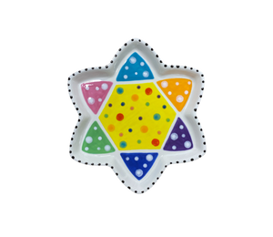 Pensacola Color Me Mine Star of David Plate