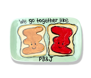 Pensacola Color Me Mine PB&J Plate