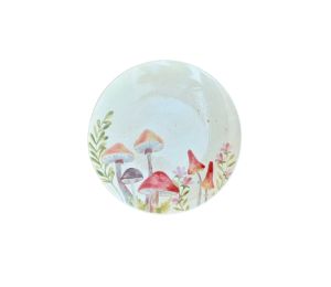 Pensacola Color Me Mine Mushrooms Plate