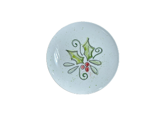 Pensacola Color Me Mine Holly Salad Plate