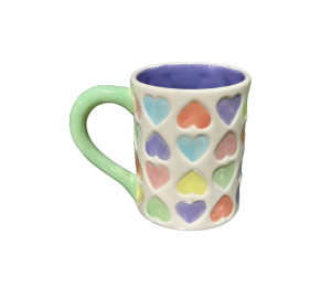 Pensacola Color Me Mine Tiny Hearts Mug