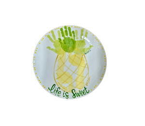 Pensacola Color Me Mine Pineapple Plate