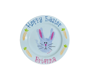 Pensacola Color Me Mine Easter Bunny Plate