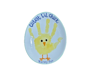 Pensacola Color Me Mine Little Chick Egg Plate