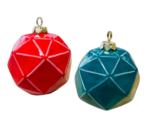 Pensacola Color Me Mine Jewel Toned Faceted Ornament