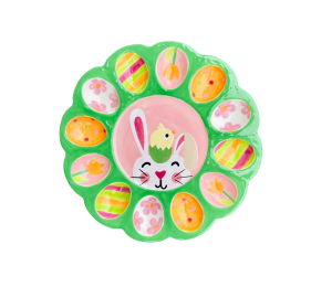 Pensacola Color Me Mine Easter Sherbet Egg Plate