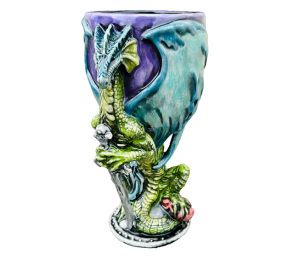 Pensacola Color Me Mine Antique Dragon Goblet