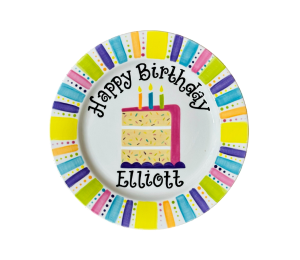 Pensacola Color Me Mine Birthday Cake Plate