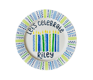 Pensacola Color Me Mine Let's Celebrate Plate
