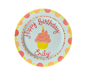 Pensacola Color Me Mine Birthday Cupcake Plate