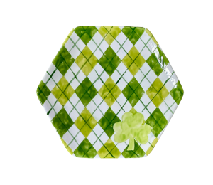 Pensacola Color Me Mine Irish Argyle Plate